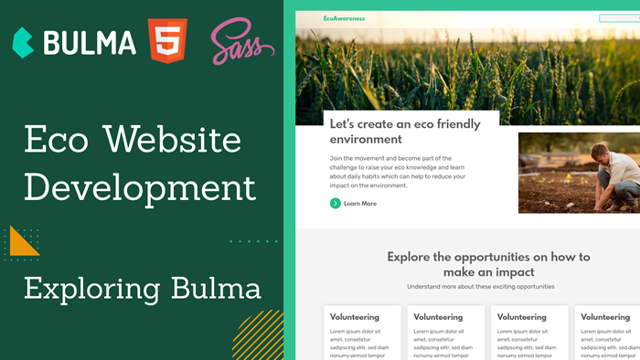 Let's build a landing page with Bulma CSS Part 2